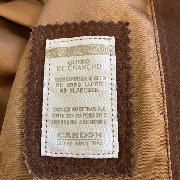 CARDON cosas nuestras suede vest brown pockets - Picture 7 of 7